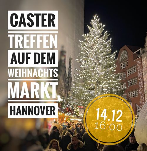 Caster-Treffen auf dem Weihnachtsmarkt in Hannover