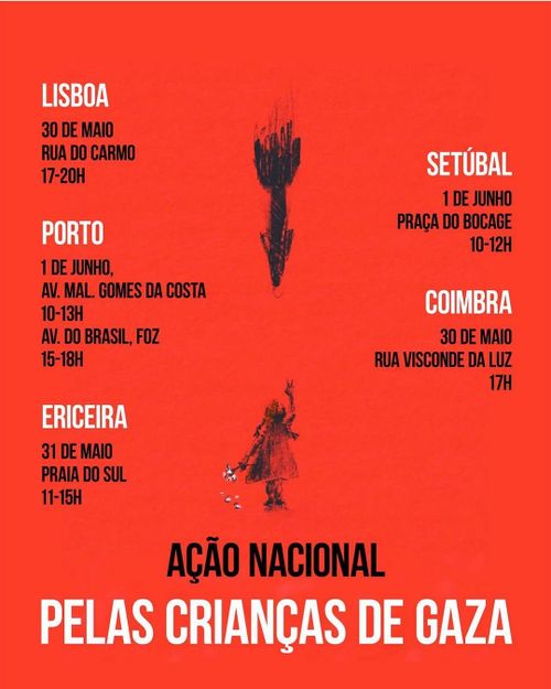 “📣🕊️🇵🇸 *AÇÃO NACIONAL PELAS CRIANÇAS DE GAZA* 📣🕊️🇵🇸