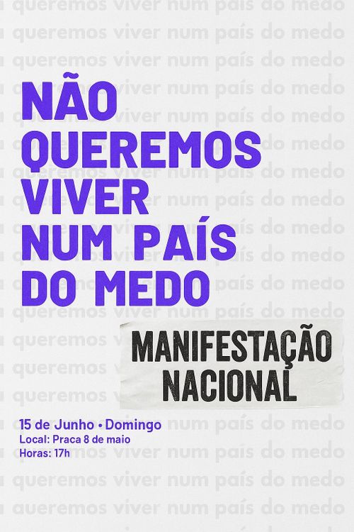 *CONCENTRAÇÃO: Não queremos viver num país do medo* Coimbra