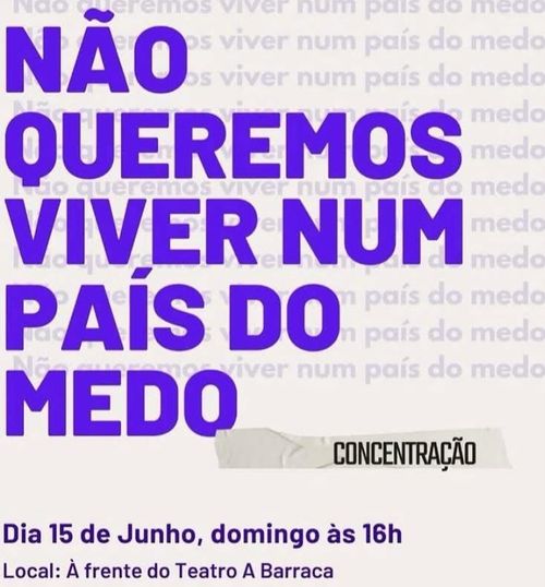 *CONCENTRAÇÃO: Não queremos viver num país do medo* Lisboa
